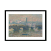 Waterloo Bridge, Gray Day Framed & Mounted Print