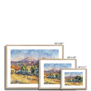 Montagne Sainte-Victoire (Paysage) Framed & Mounted Print