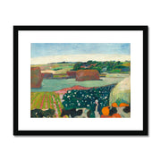 Haystacks in Brittany Framed & Mounted Print