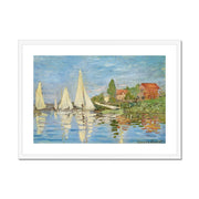 Regattas at Argenteuil Framed & Mounted Print