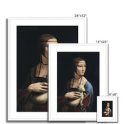 Lady with an Ermine Framed & Mounted Print