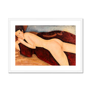 Reclining Nude from the Back Framed & Mounted Print