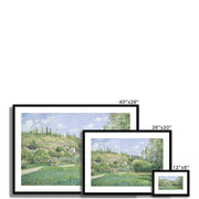 A Cowherd at Valhermeil, Auvers-sur-Oise Framed & Mounted Print