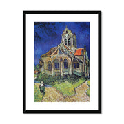 The Church at Auvers Framed & Mounted Print