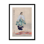 Scene from the Noh theater play Aoinoue Framed & Mounted Print