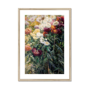 Chrysanthemums in the Garden at Petit–Gennevilliers Framed & Mounted Print