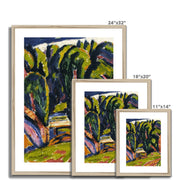 Red Tree Framed & Mounted Print