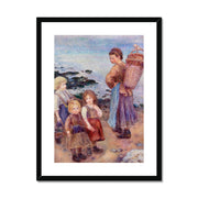 Mussel-Fishers at Berneval Framed & Mounted Print