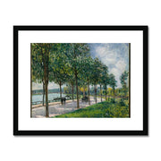 Allée of Chestnut Trees Framed & Mounted Print