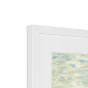 The Artist's Garden in Argenteuil, A Corner of the Garden with Dahlias Framed & Mounted Print