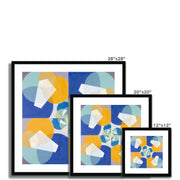 Green Squares (from series, the Mathematical Basis of the Arts) Framed & Mounted Print