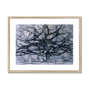 Gray Tree Framed & Mounted Print