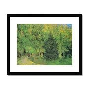 Path in the Park of Arles with Walkers Framed & Mounted Print
