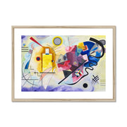 Yellow-Red-Blue abstract Framed & Mounted Print