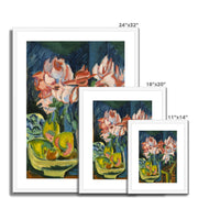 Pink Roses Framed & Mounted Print