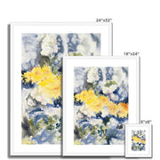 Yellow and Blue Framed & Mounted Print