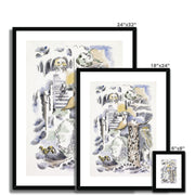 Design for Urne Buriall–Ghosts Framed & Mounted Print