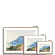 The Corniche near Monaco Framed & Mounted Print