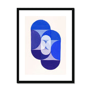 Key Blue (from series, the Mathematical Basis of the Arts) Framed & Mounted Print