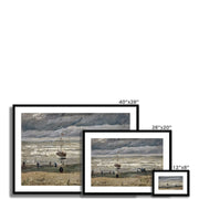 Beach at Scheveningen in Stormy Weather Framed & Mounted Print