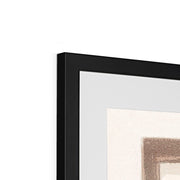 Mother with baby in front of a window Framed & Mounted Print