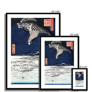 Japanese hawk vintage Ukiyo-e Framed & Mounted Print