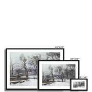 Snow at Louveciennes Framed & Mounted Print