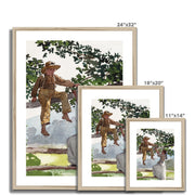 On the Fence Framed & Mounted Print