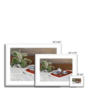 Still Life, Tea Service Framed & Mounted Print