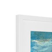 Aesthetic cloud painting background Framed & Mounted Print