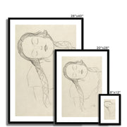 Half-figure of a Young Woman Framed & Mounted Print