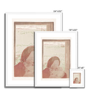 Mother with baby in front of a window Framed & Mounted Print