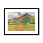 Tahitian Landscape Framed & Mounted Print