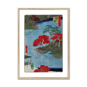 Autumn at Akiba shrine in Ukiji (1857) vintage Japanese prints Framed & Mounted Print