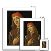 Portrait of a Youth Framed & Mounted Print