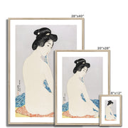 Woman After a Bath Framed & Mounted Print