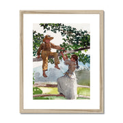 On the Fence Framed & Mounted Print