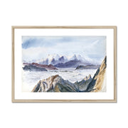 Iselle from Mount Pilatus from Splendid Mountain Watercolours Sketchbook Framed & Mounted Print