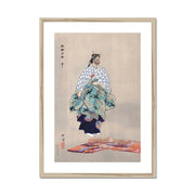 Scene from the Noh theater play Aoinoue Framed & Mounted Print
