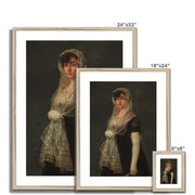 Young Lady Wearing a Mantilla and Basquina Framed & Mounted Print