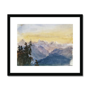View from Mount Pilatus Framed & Mounted Print