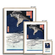 Japanese hawk vintage Ukiyo-e Framed & Mounted Print