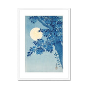 Blossoming Cherry on a Moonlit Night Framed & Mounted Print