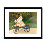 Jean Monet on His Hobby Horse Framed & Mounted Print
