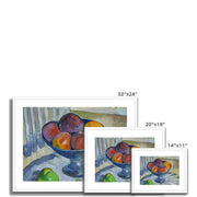 Fruit Dish on a Garden Chair Framed & Mounted Print