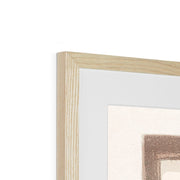 Mother with baby in front of a window Framed & Mounted Print