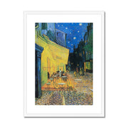 Café Terrace at Night Framed & Mounted Print