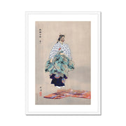 Scene from the Noh theater play Aoinoue Framed & Mounted Print
