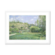A Cowherd at Valhermeil, Auvers-sur-Oise Framed & Mounted Print