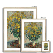 Jerusalem Artichoke Flowers Framed & Mounted Print